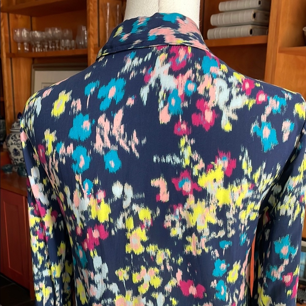 Splendid Floral Long Sleeve Blouse EUC XS - Picture 9 of 9